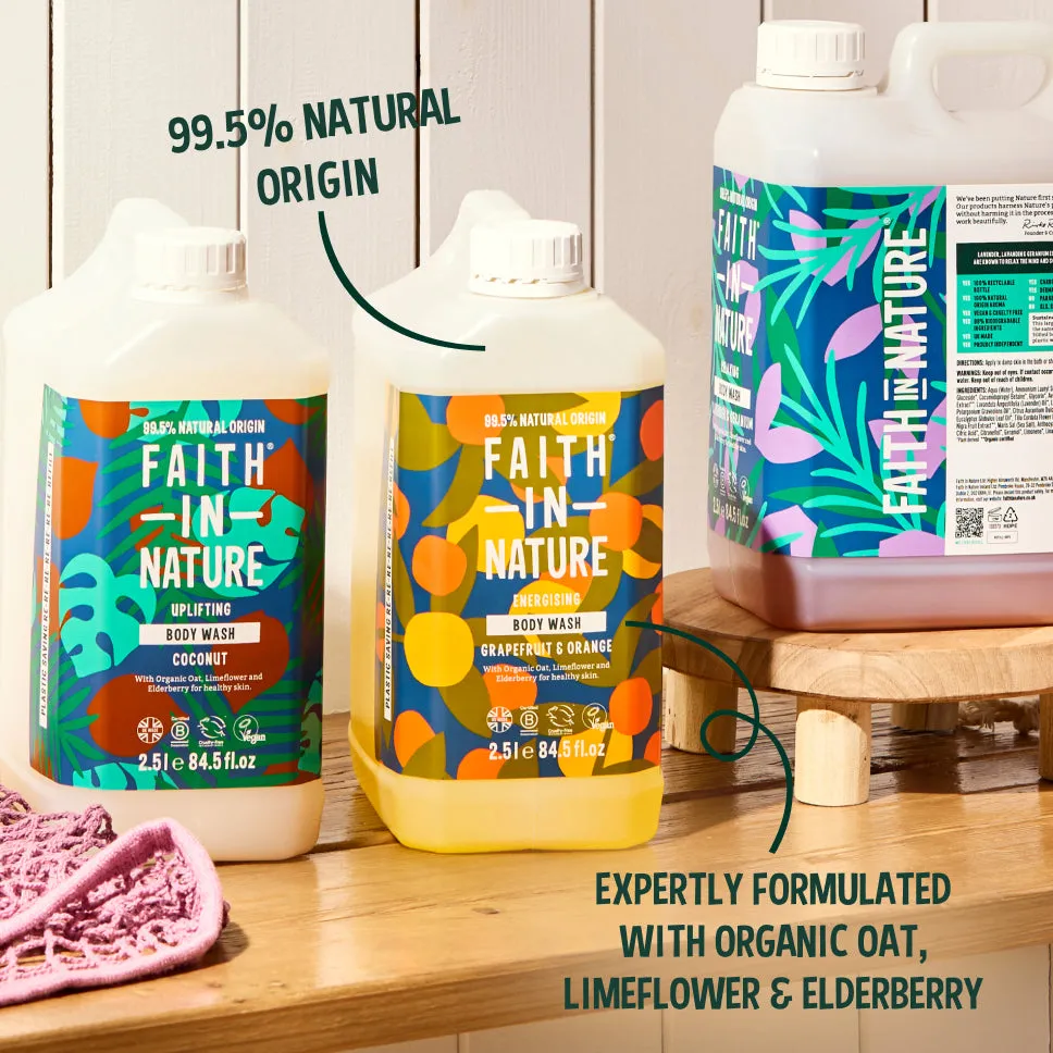 Faith in Nature Grapefruit douchegel set 500ml+2,5L navulling
