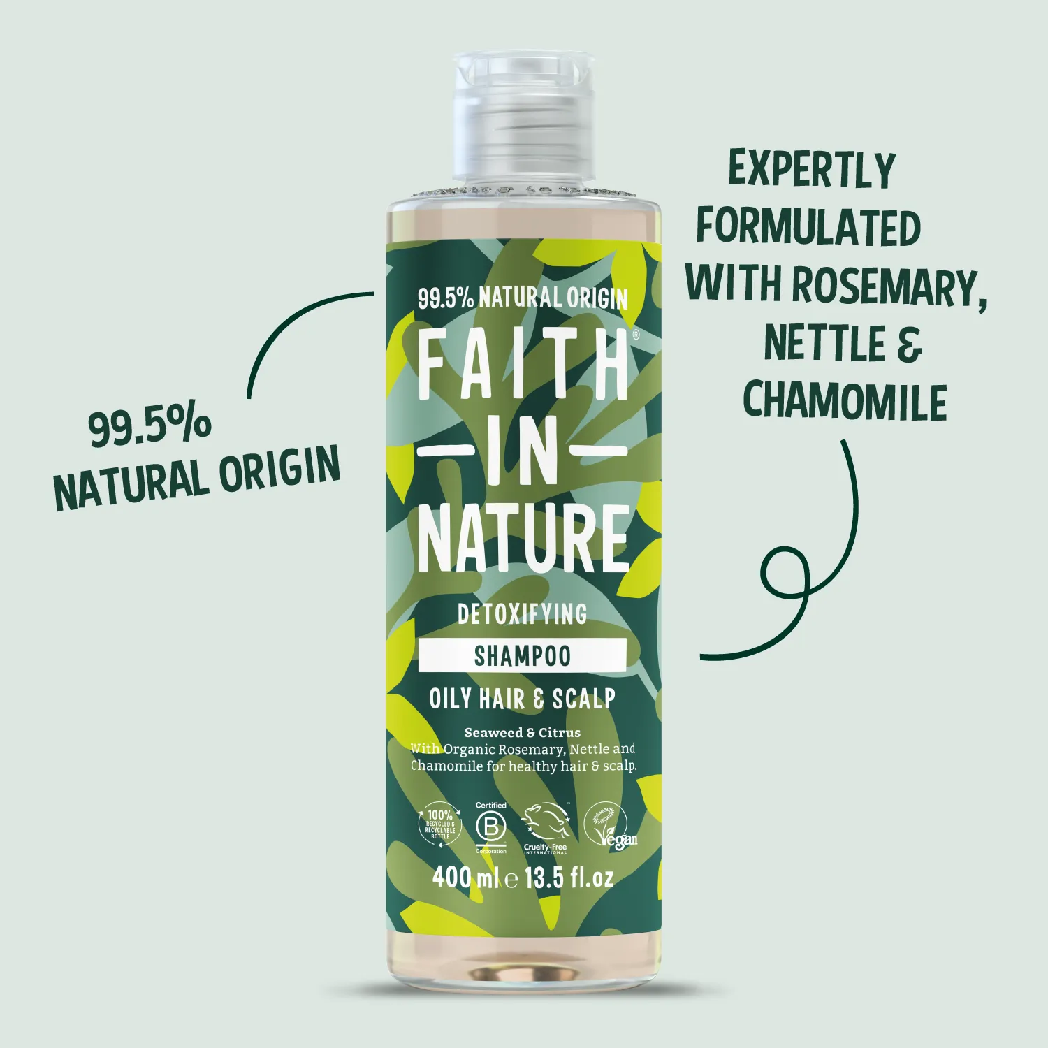 Faith in Nature Seaweed & Citrus shampoo 400 ml vet haar