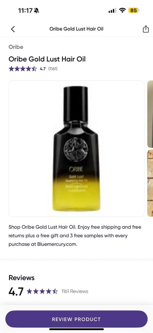 Oribe Gold Lust Nourishing Hair Oil haarolie standaard herstel