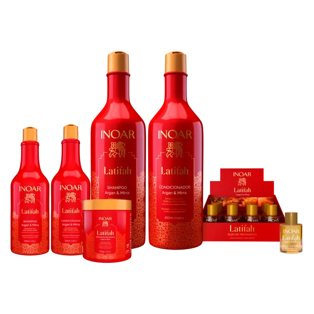 Inoar Latifah shampoo argan luxe glans