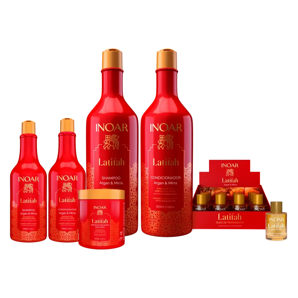 Inoar Latifah shampoo argan luxe glans
