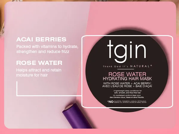 TGIN Rose Water Haarmasker 12 oz hydraterend