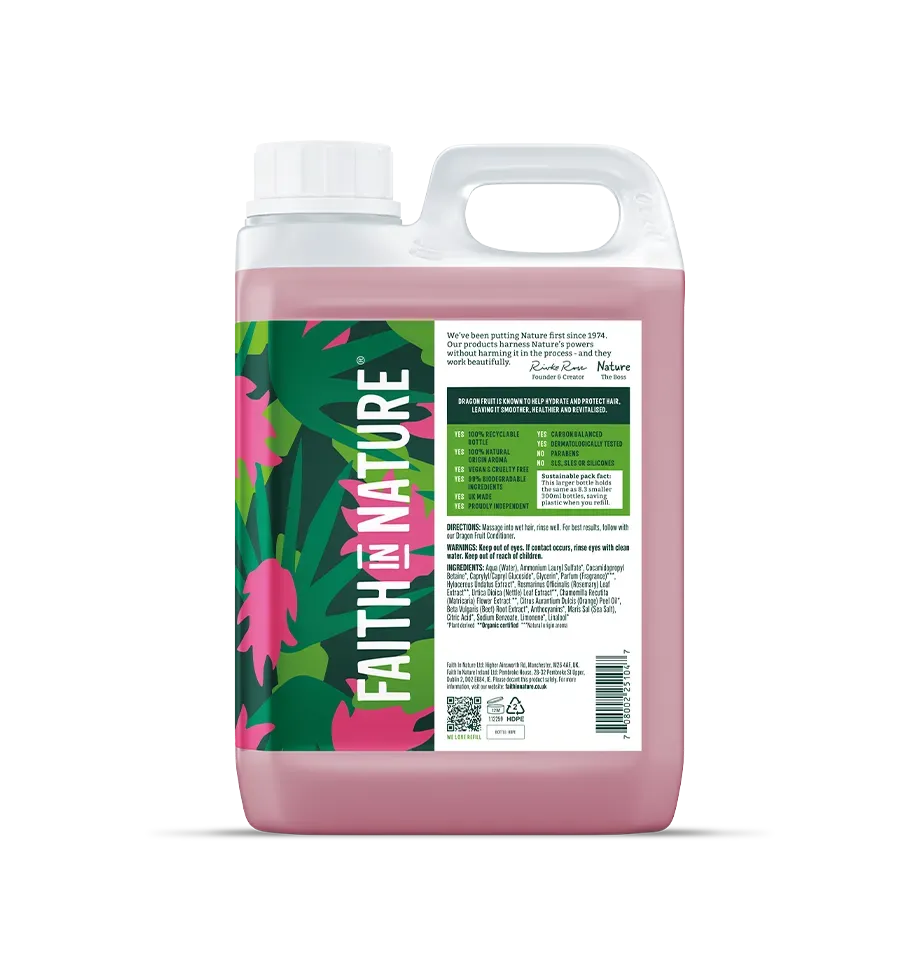 Faith in Nature Dragon Fruit shampoo 2,5L vette hoofdhuid