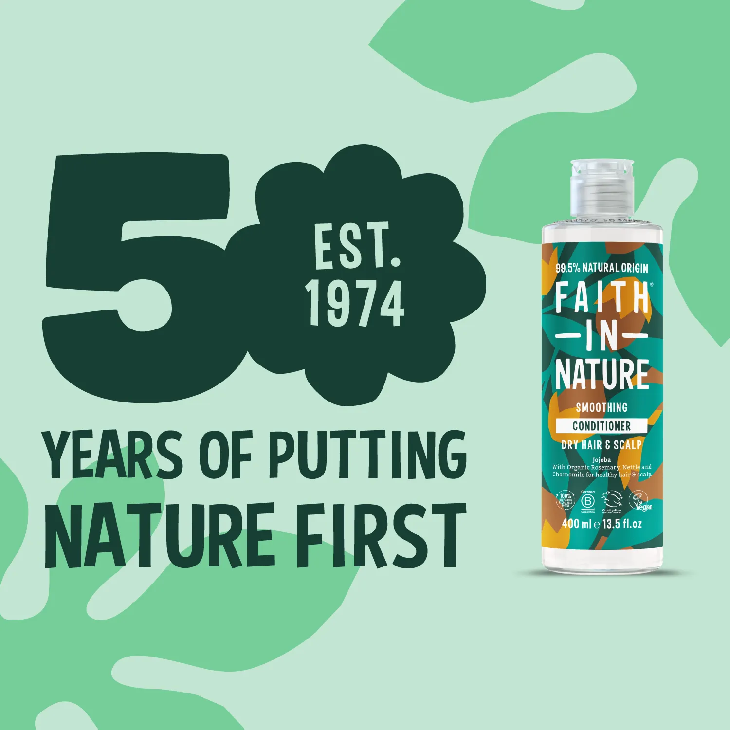 Faith in Nature Jojoba conditioner 400ml droog haar