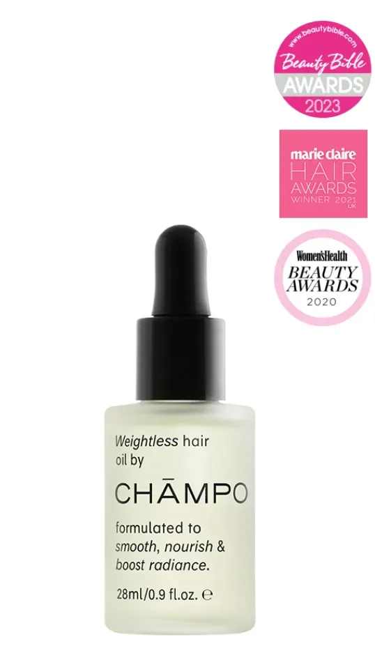Chāmpo Weightless Haarolie 28ml siliconenvrij anti-pluis
