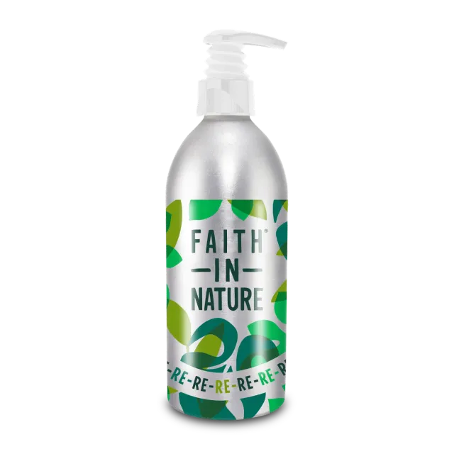 Faith in Nature Refill-a-Bottle navulfles aluminium 450ml