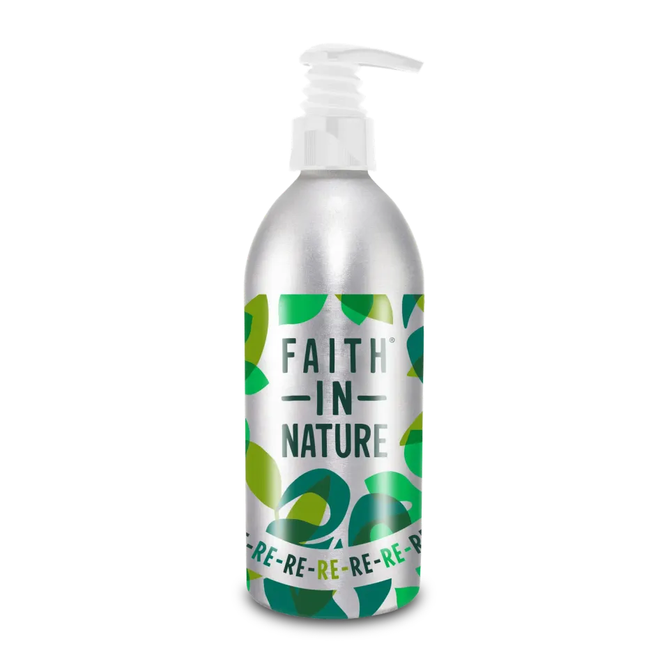 Faith in Nature Refill-a-Bottle navulfles aluminium 450ml