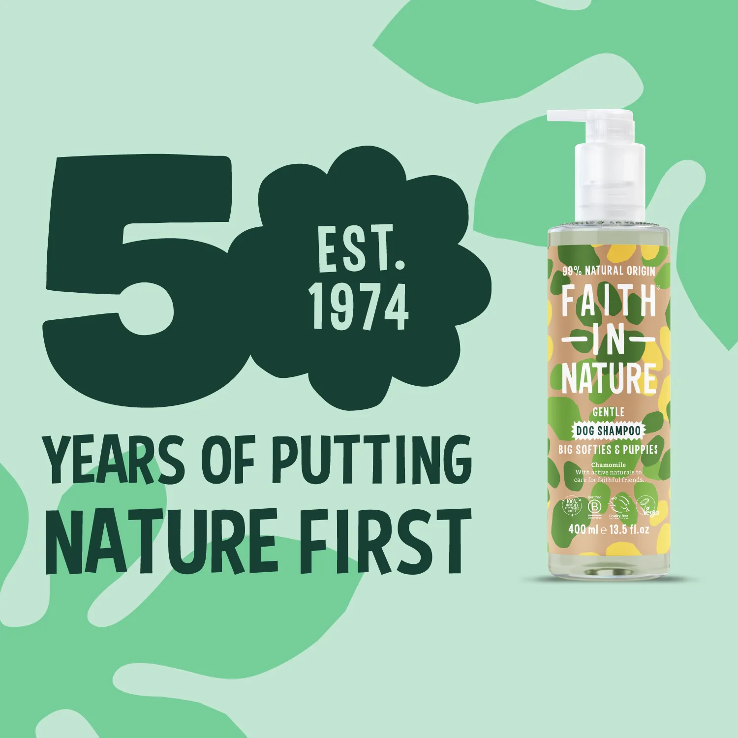 Faith in Nature Chamomile hondenshampoo puppy kamille