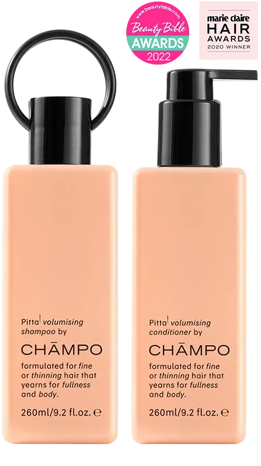 Chāmpo Volumising Collection shampoo conditioner set 2x260ml volume