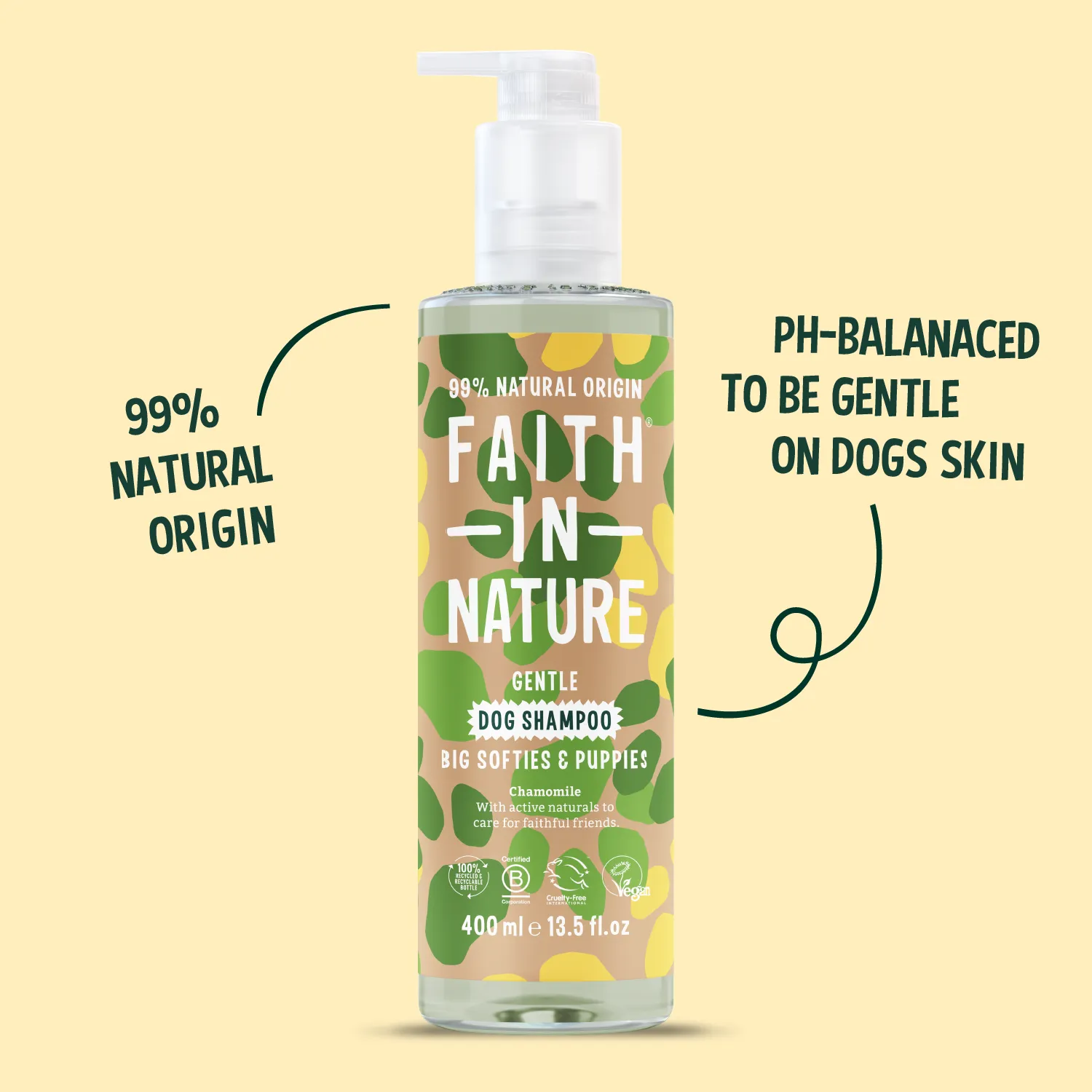 Faith in Nature Chamomile hondenshampoo puppy kamille
