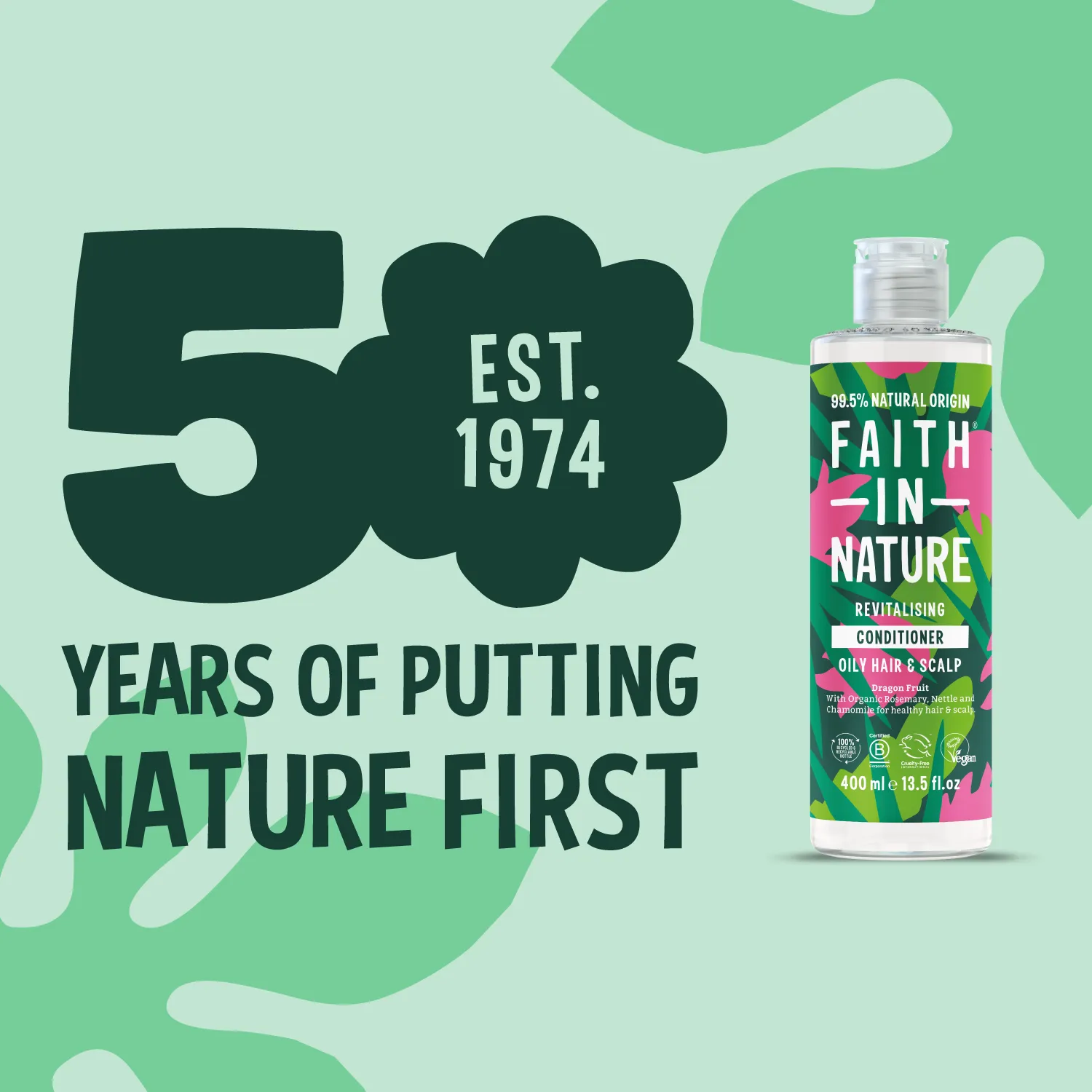 Faith in Nature Dragon Fruit conditioner 400ml vet haar