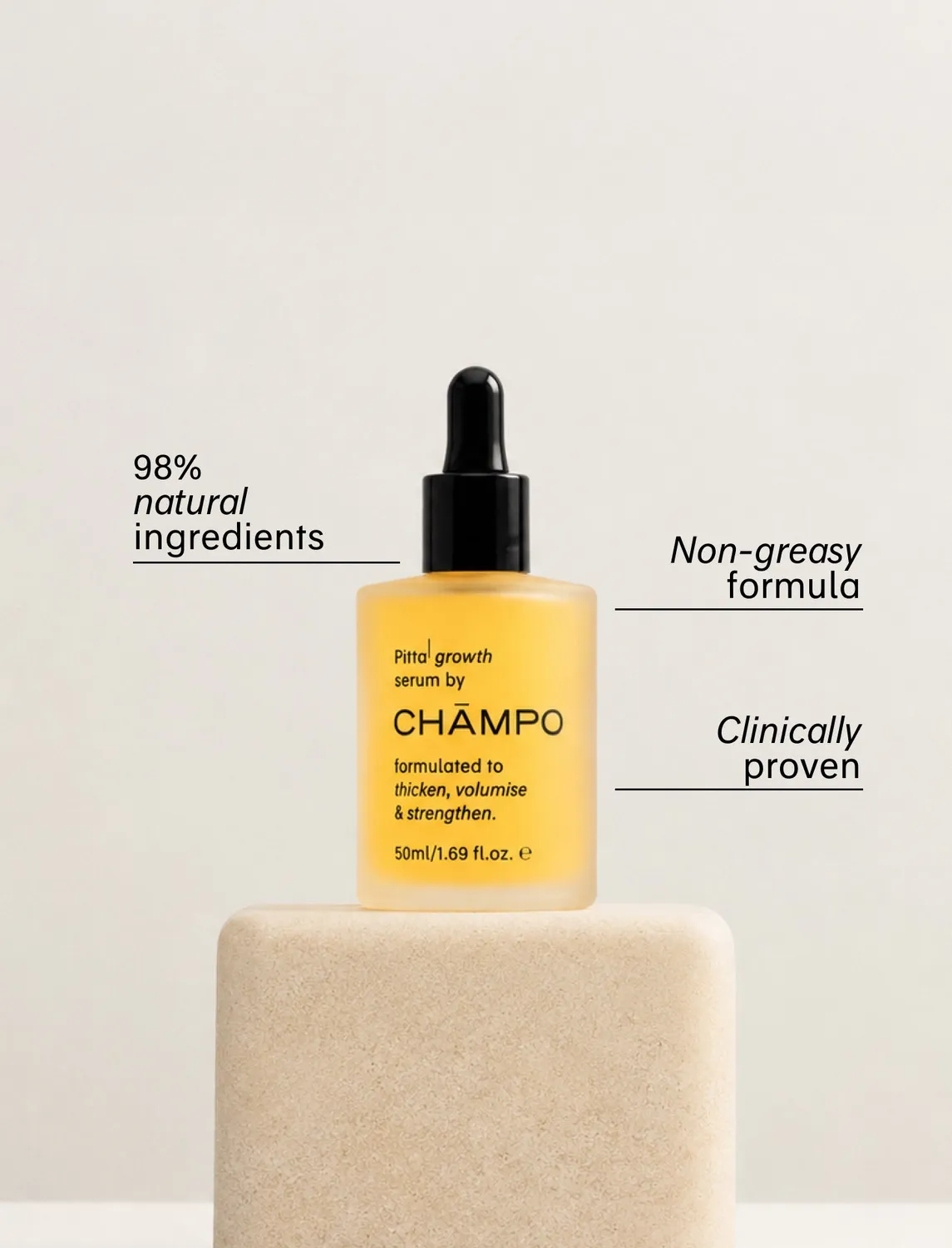 Chāmpo Pitta Growth Serum Large haargroei serum groot dun haar