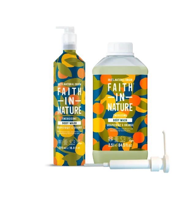 Faith in Nature Grapefruit douchegel set 500ml+2,5L navulling