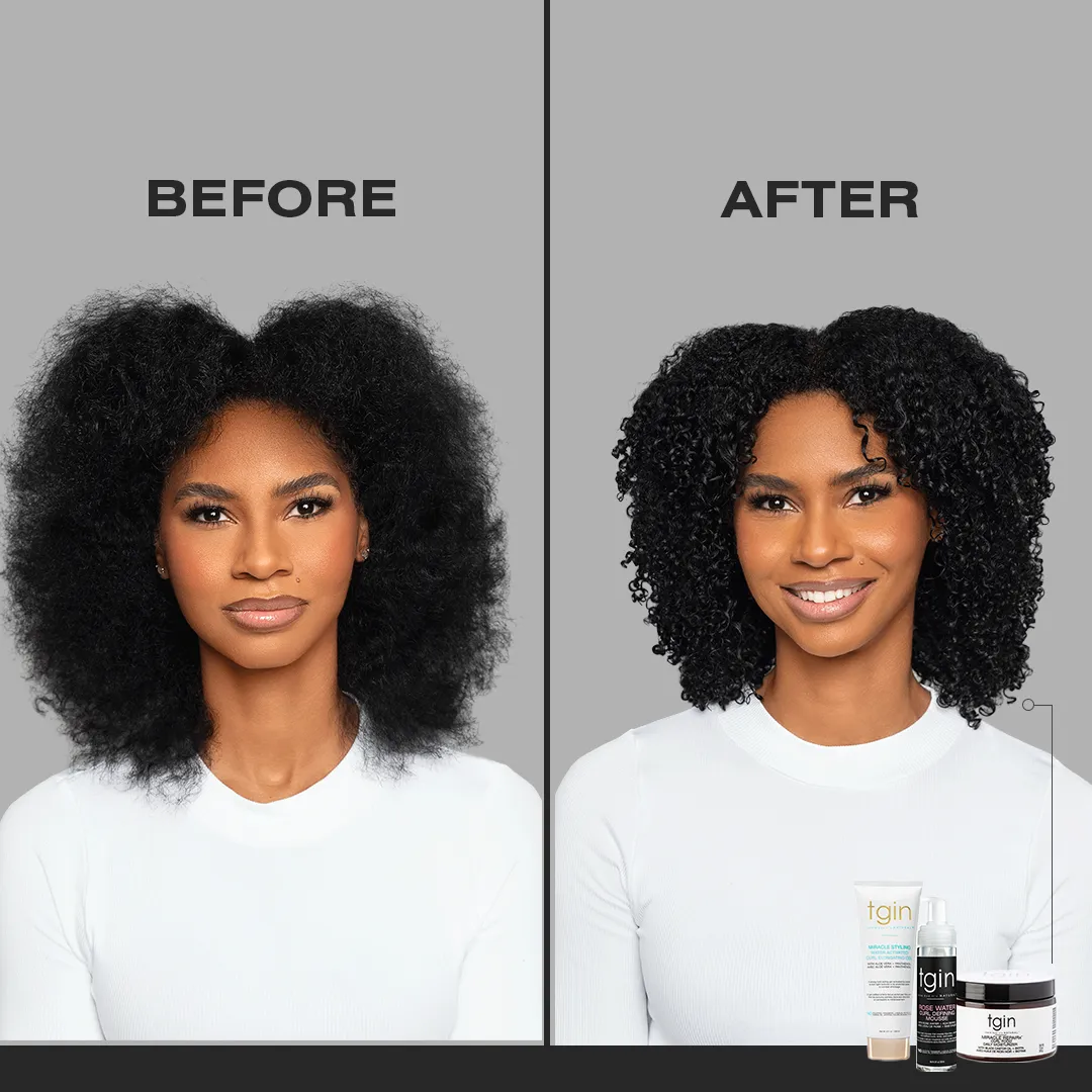 TGIN Rose Water Curl Defining Mousse krullenmousse 8 oz rozenwater