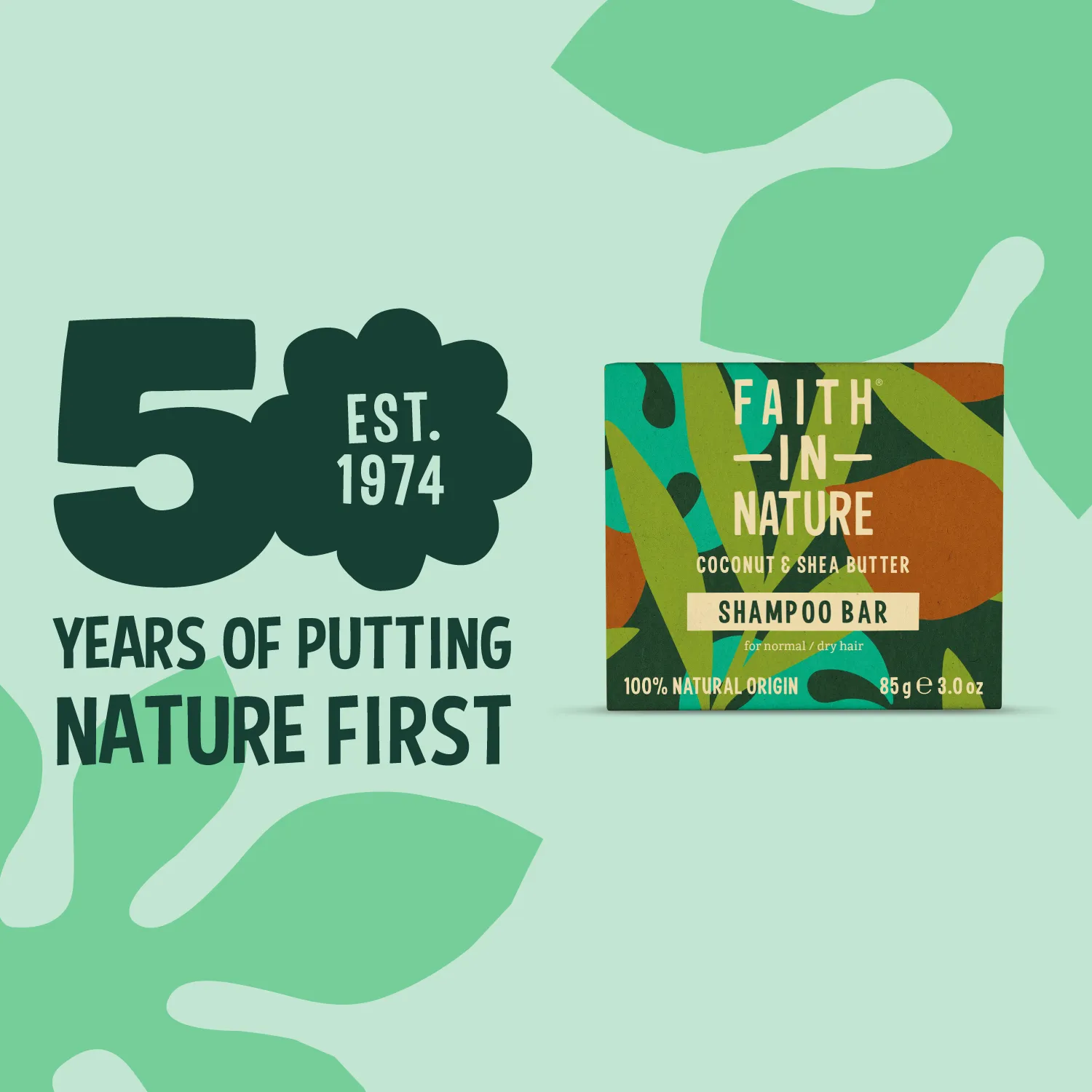 Faith in Nature Coconut & Shea Butter shampoo bar droog haar