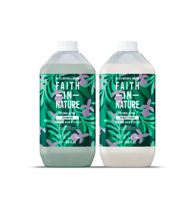 Faith in Nature Rosemary shampoo conditioner set 2x5L