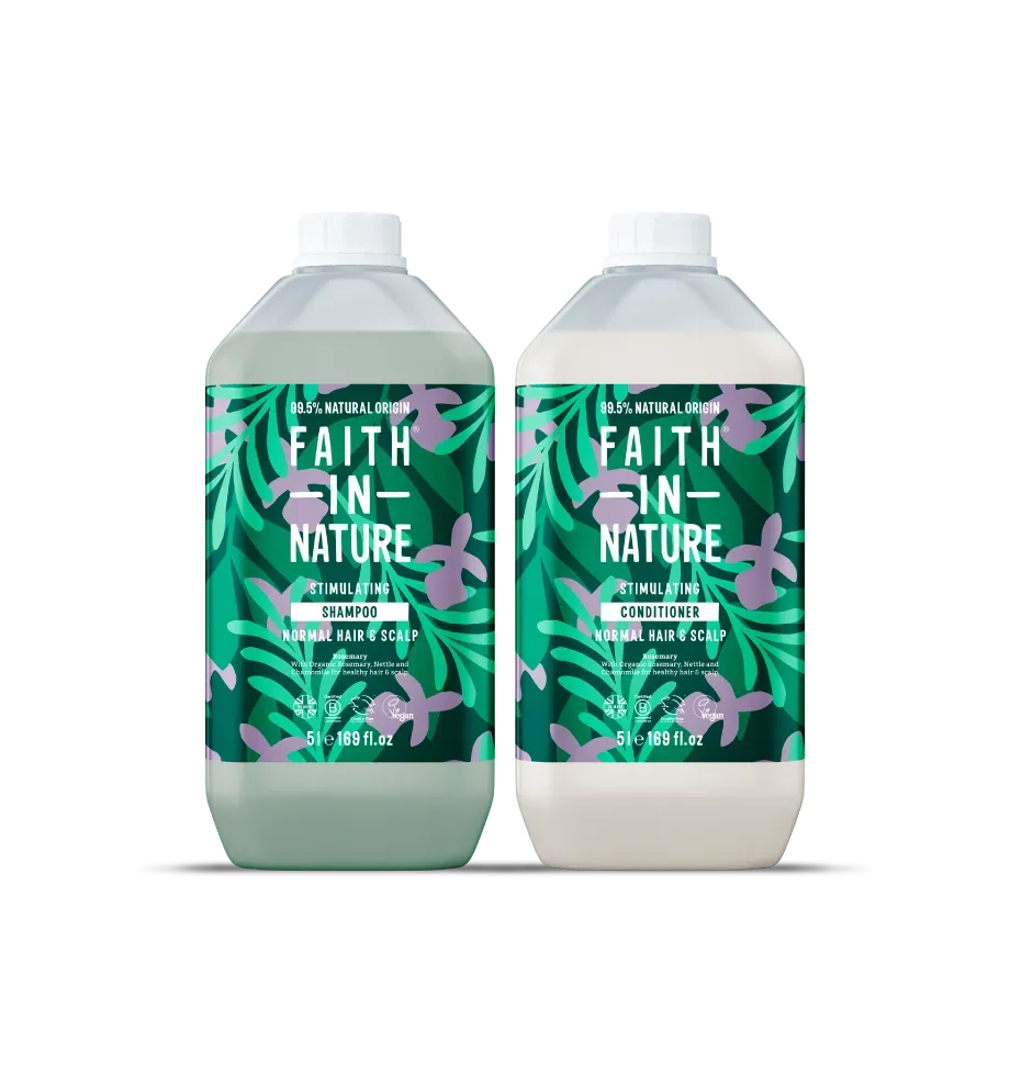 Faith in Nature Rosemary shampoo conditioner set 2x5L