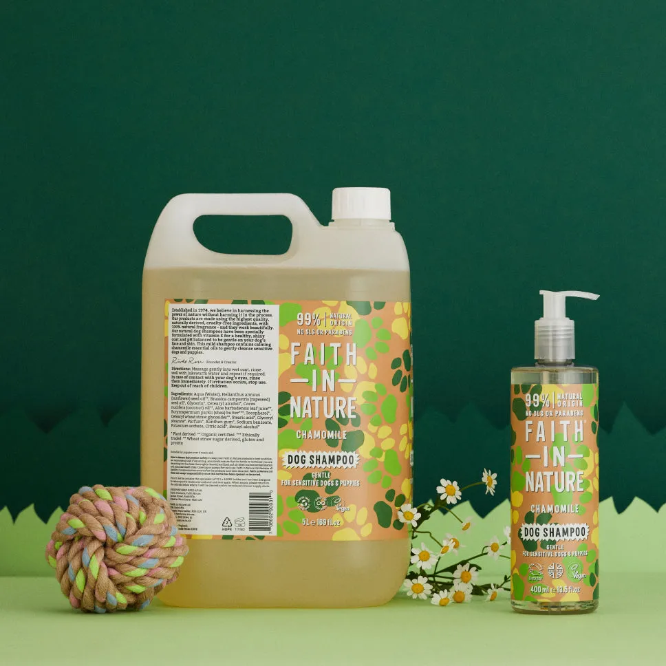 Faith in Nature Kamille hondenshampoo 5L puppy gevoelige huid