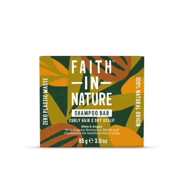 Faith in Nature Shea & Argan shampoo bar krullen plasticvrij