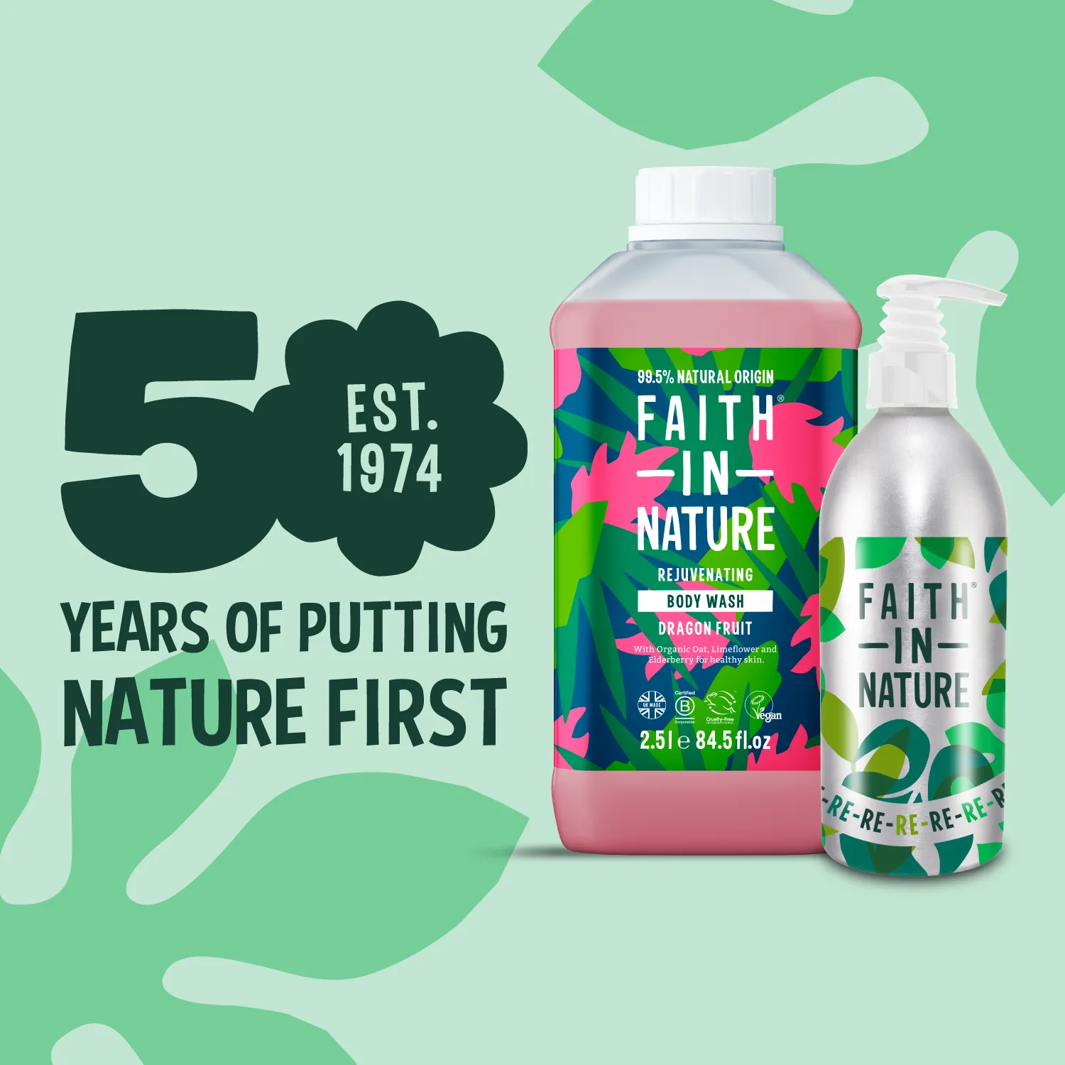Faith in Nature Dragon Fruit douchegel 2,5L navulfles