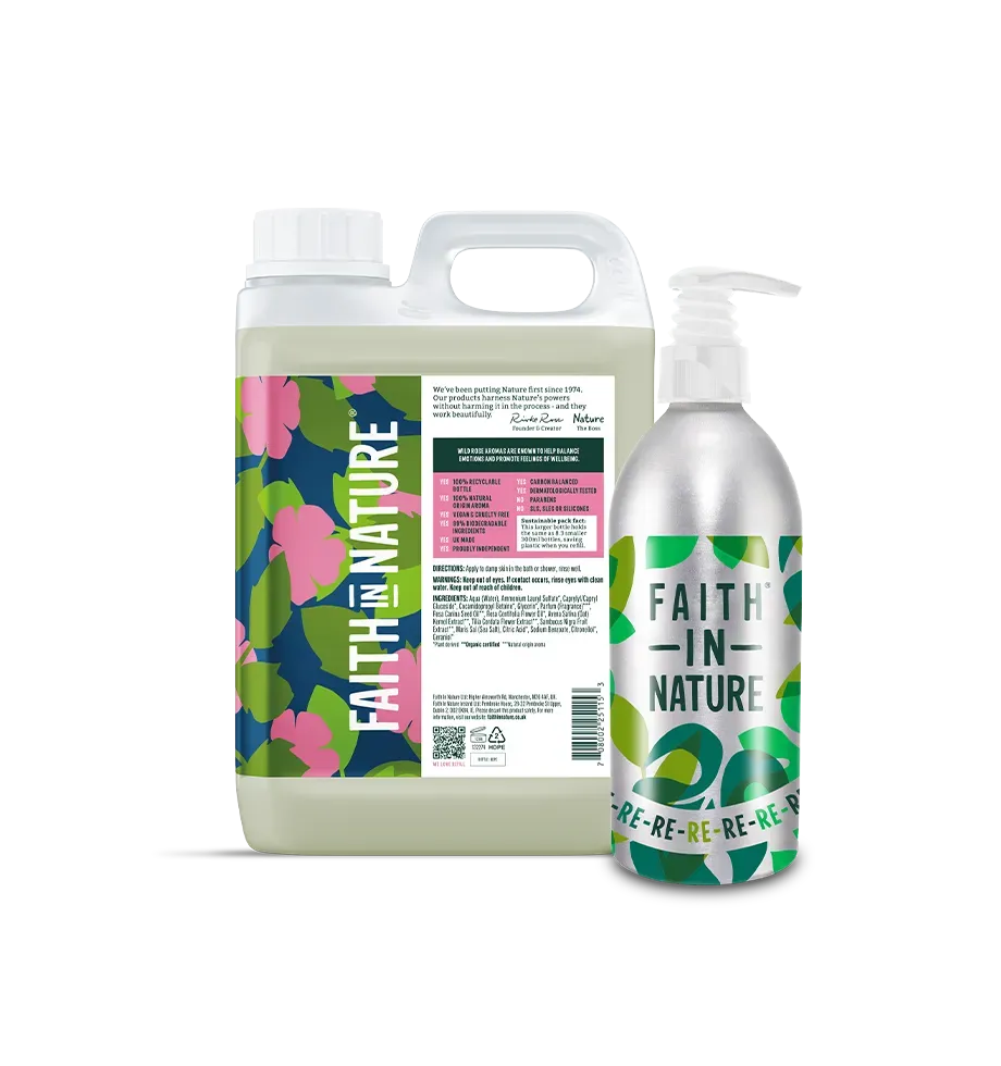 Faith in Nature Wild Rose douchegel 2,5L navulfles