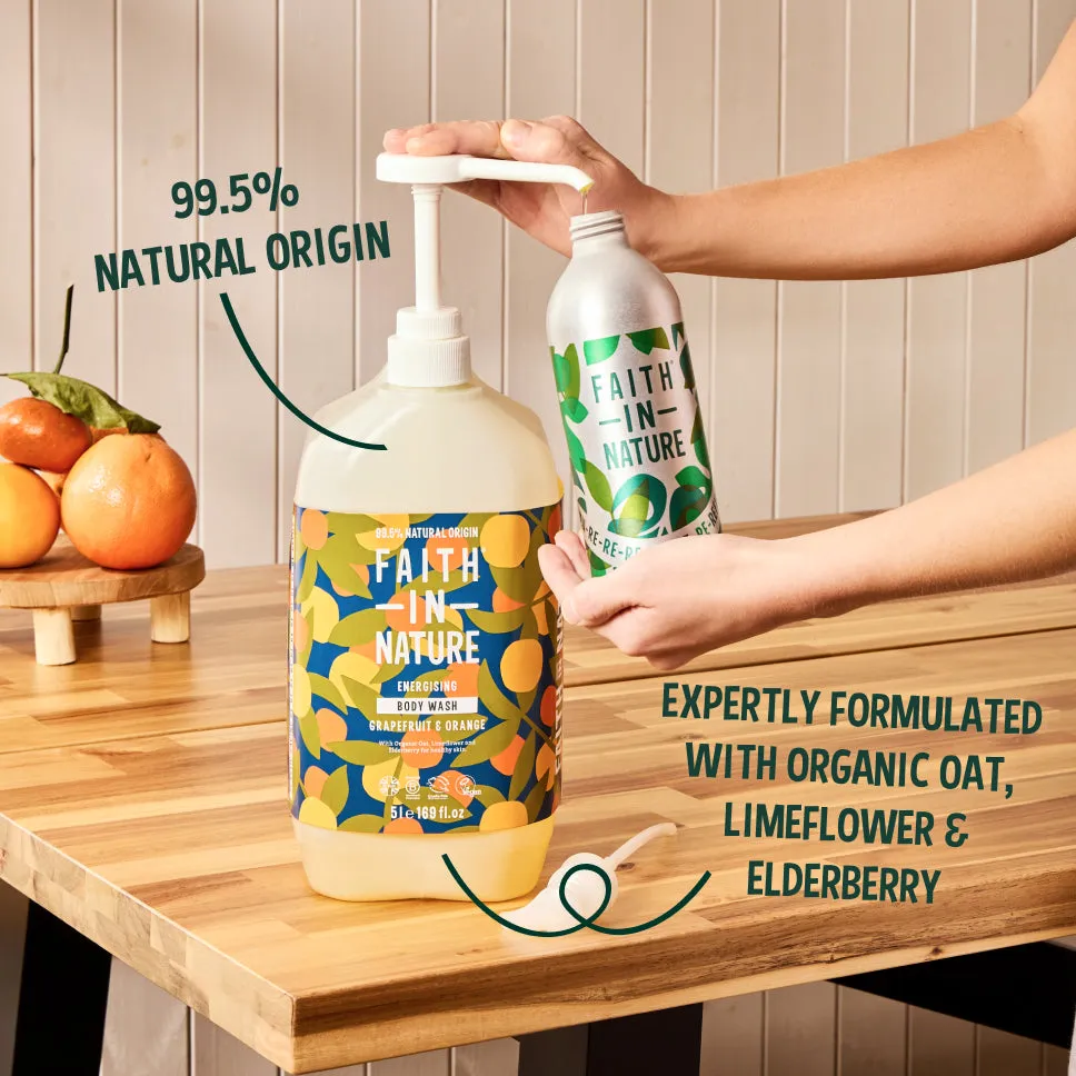 Faith in Nature Grapefruit & Orange douchegel 5L vegan