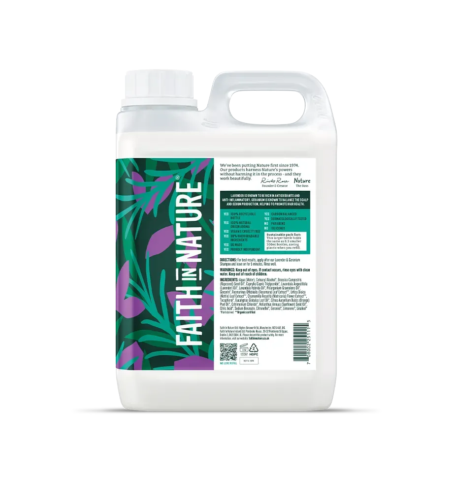 Faith in Nature Lavender & Geranium conditioner 2,5L normaal haar
