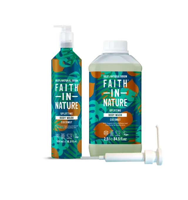 Faith in Nature Coconut bodywash aluminium set 3L kokos