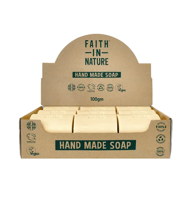 Faith in Nature Fragrance Free zeepblokken 18 stuks ongeparfumeerd