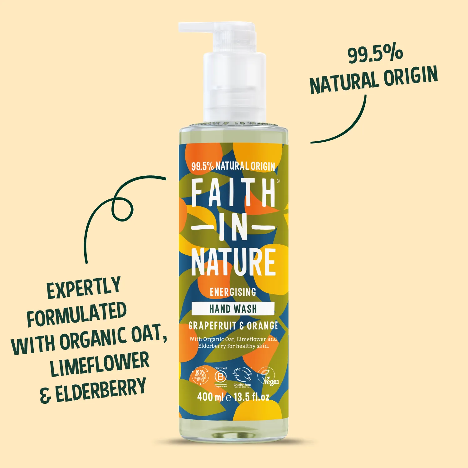 Faith in Nature Grapefruit & Orange handzeep duo fris