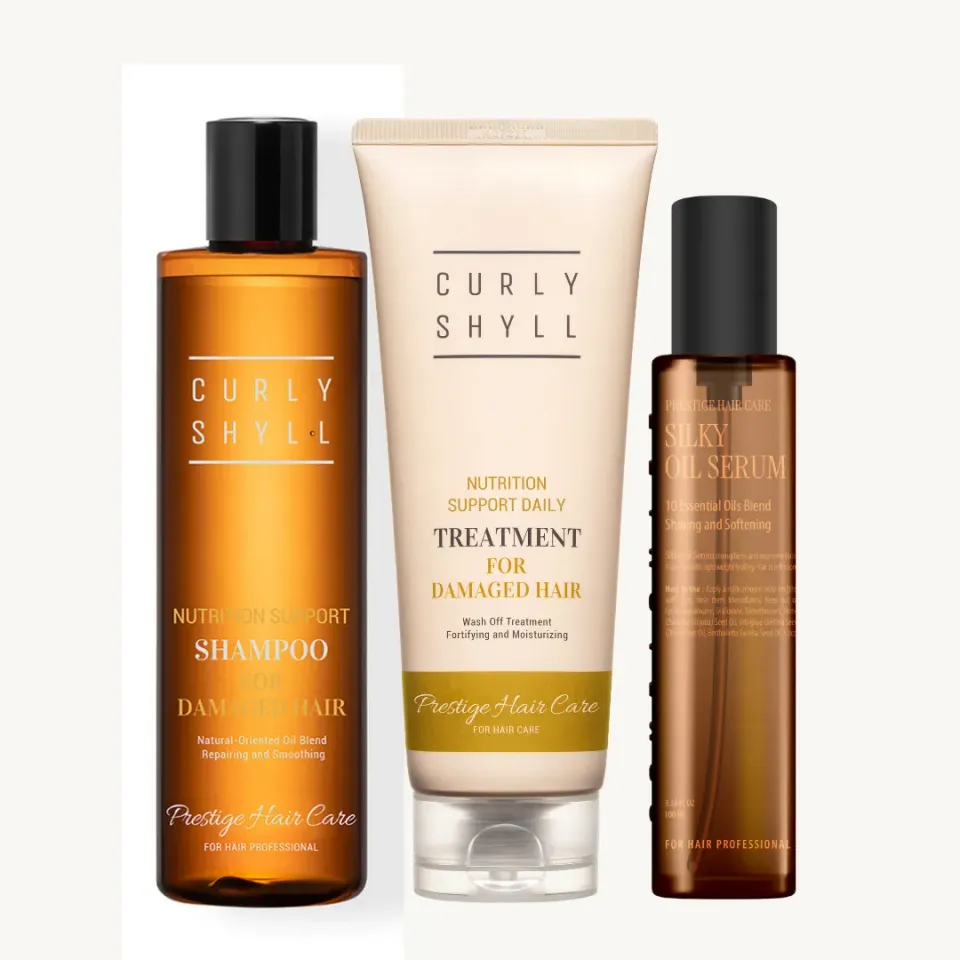 Curly Shyll Daily Deep Conditioning haarset 3-delig beschadigd haar