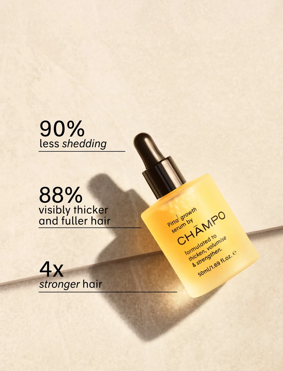 Chāmpo Pitta Growth Serum Large haargroei serum groot dun haar