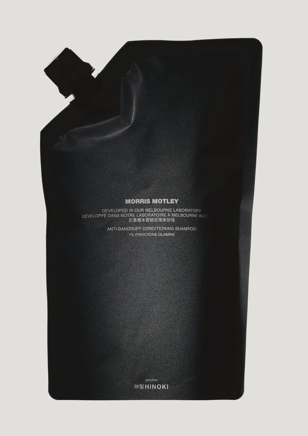 Morris Motley anti-roos shampoo set 500ml hinoki conditioner