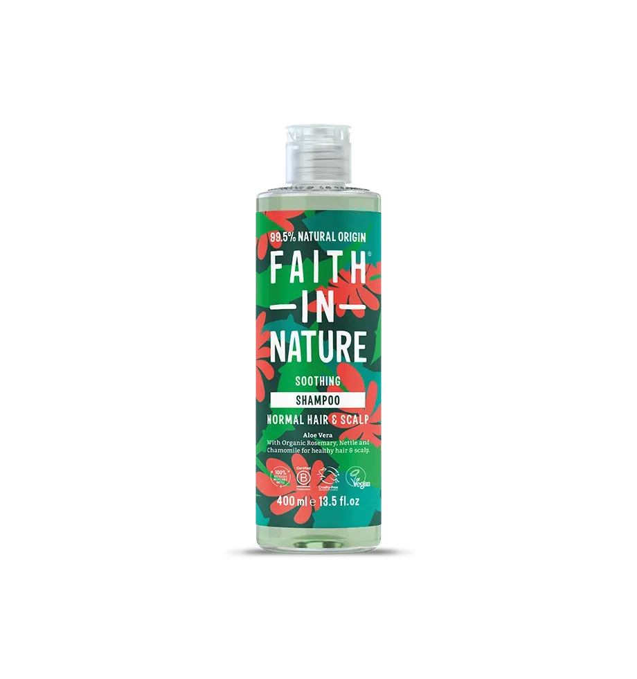 Faith in Nature Aloe Vera shampoo 400ml gevoelige hoofdhuid