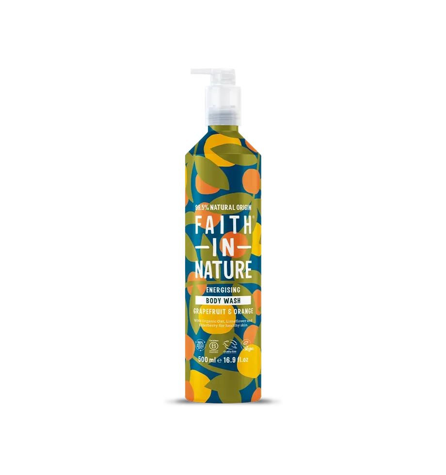 Faith in Nature Grapefruit & Orange douchegel 500ml aluminium