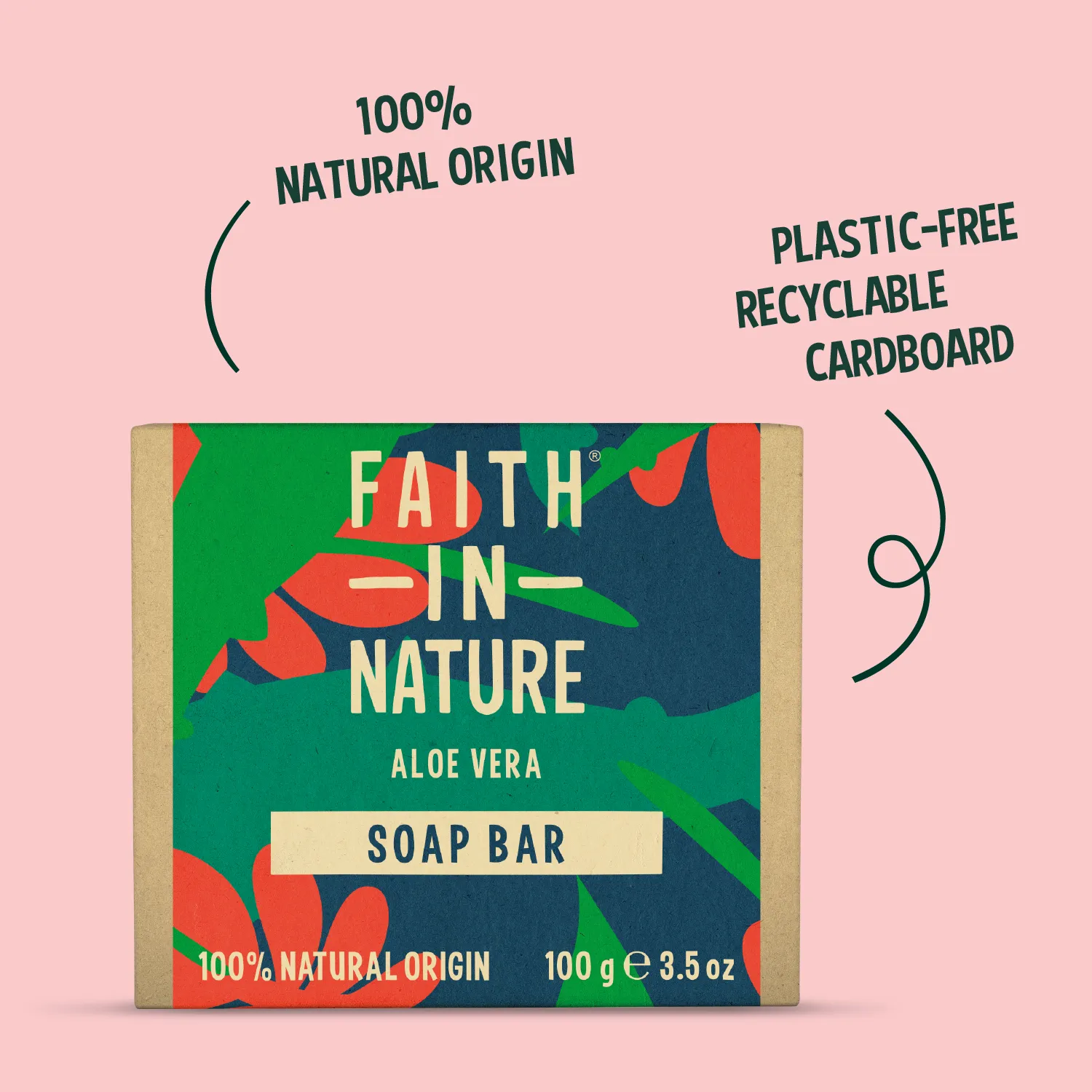 Faith in Nature Aloe Vera zeepblok natuurlijke huidzeep