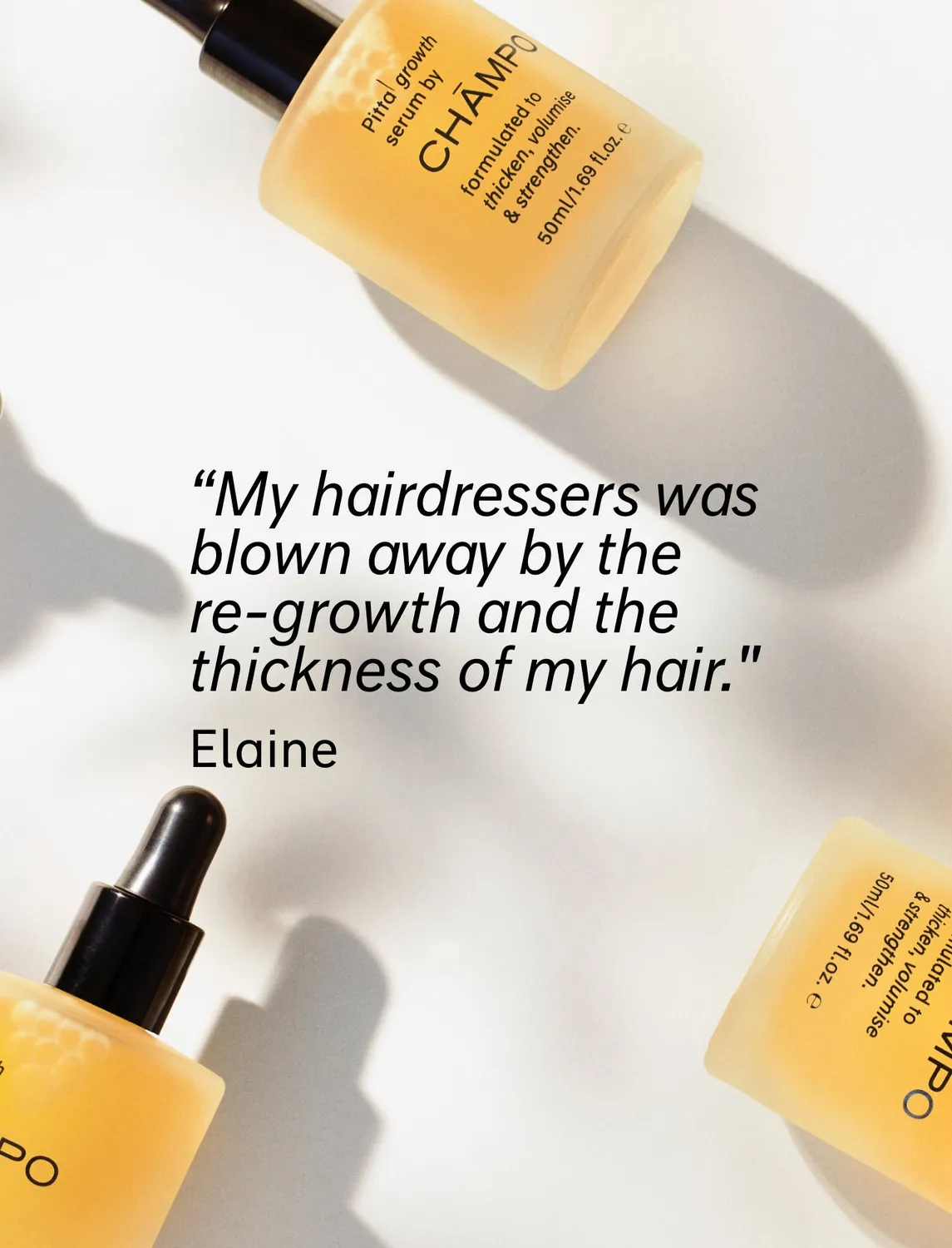 Chāmpo Pitta Growth Serum Large haargroei serum groot dun haar