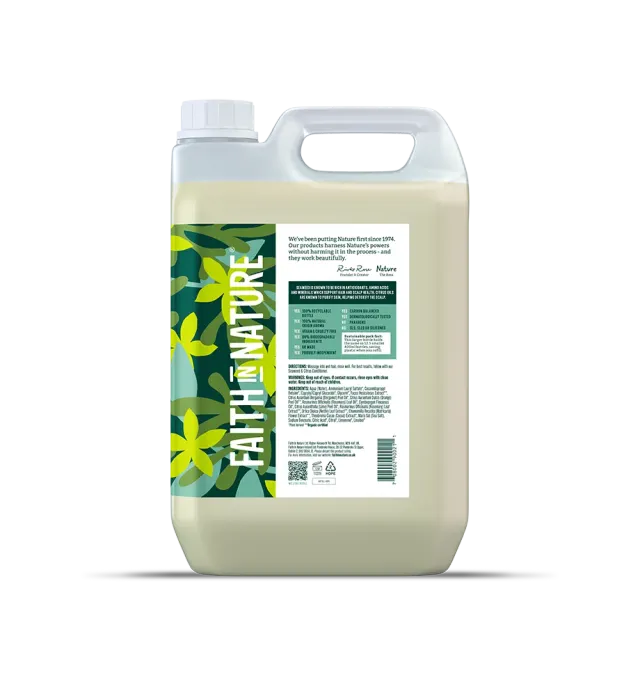 Faith in Nature Seaweed & Citrus shampoo 5L vet haar navulling