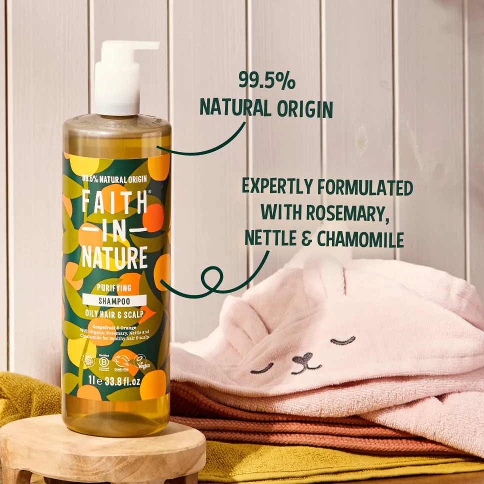 Faith in Nature Grapefruit & Orange shampoo vet haar 1L