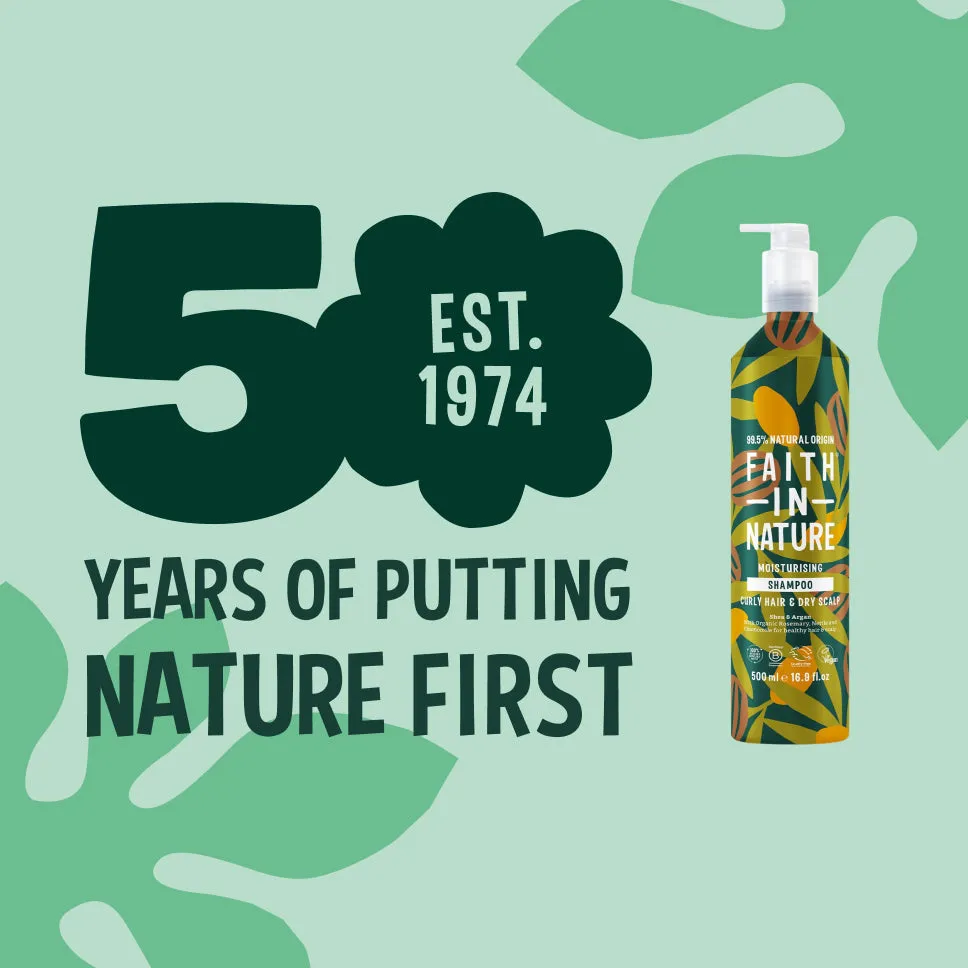 Faith in Nature Shea & Argan shampoo 500ml aluminium droog haar