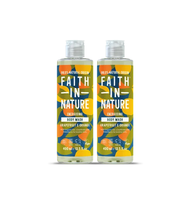 Faith in Nature Grapefruit & Orange douchegel duo 2x400ml