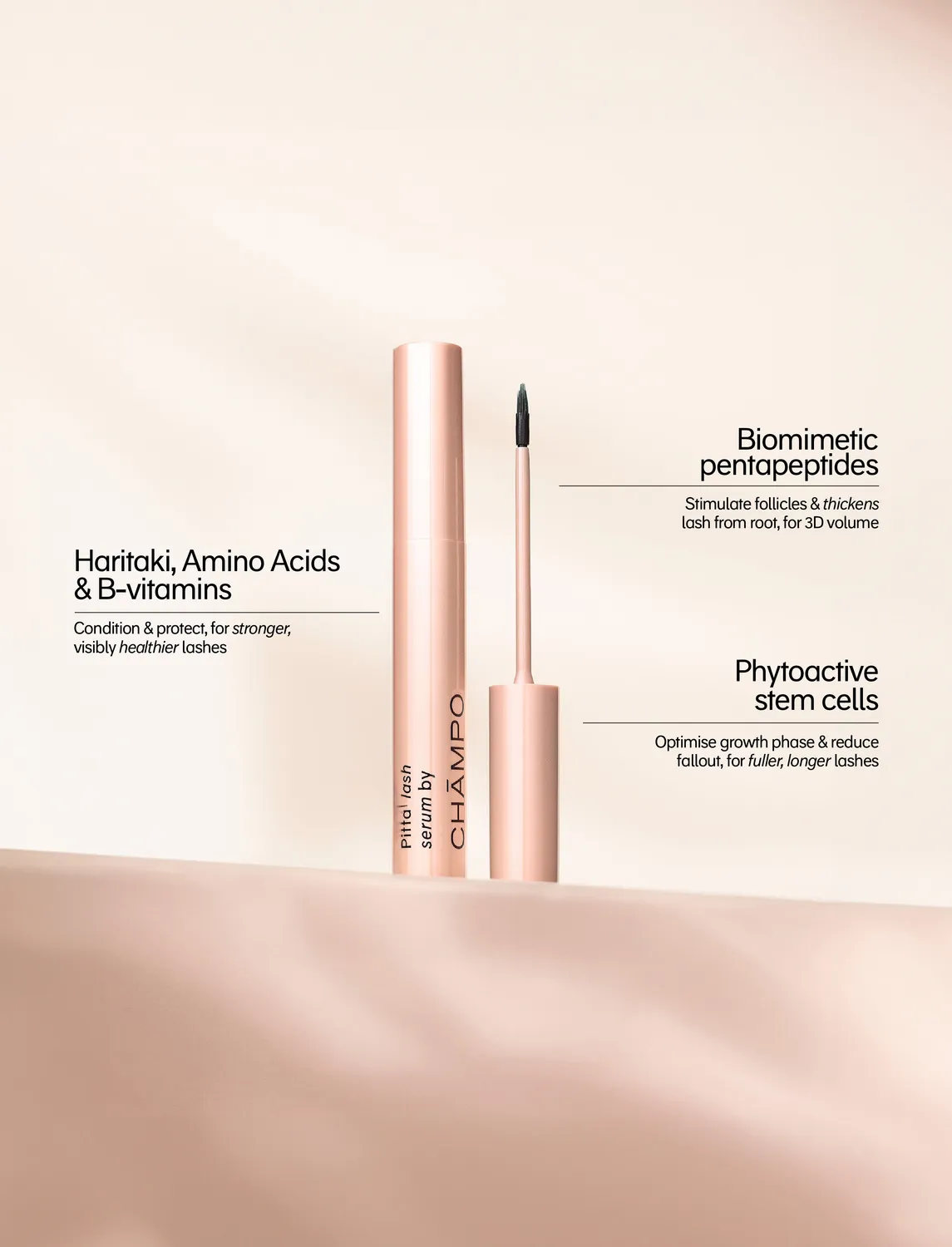 Chāmpo lash serum wimperserum 4ml lengte