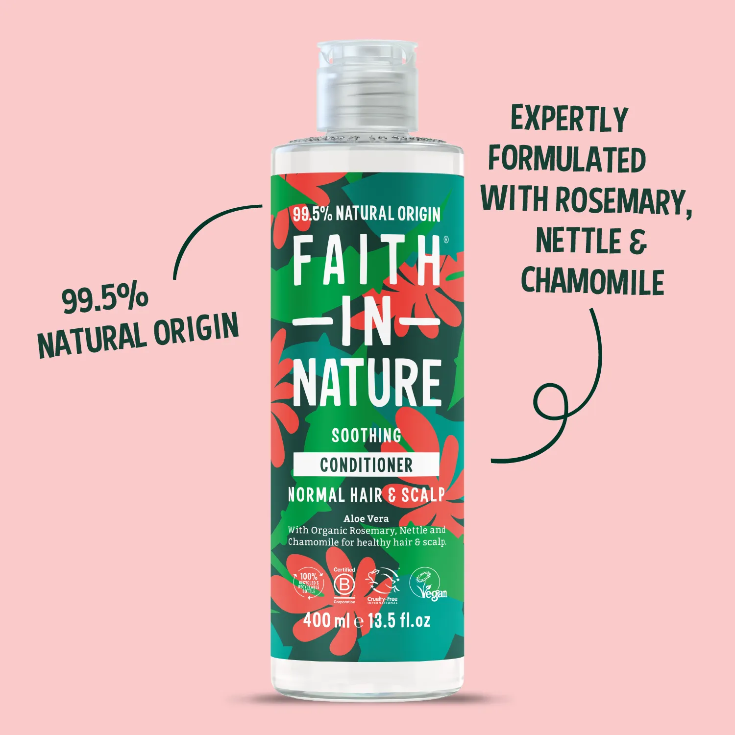 Faith in Nature Aloe Vera conditioner 400ml normaal haar