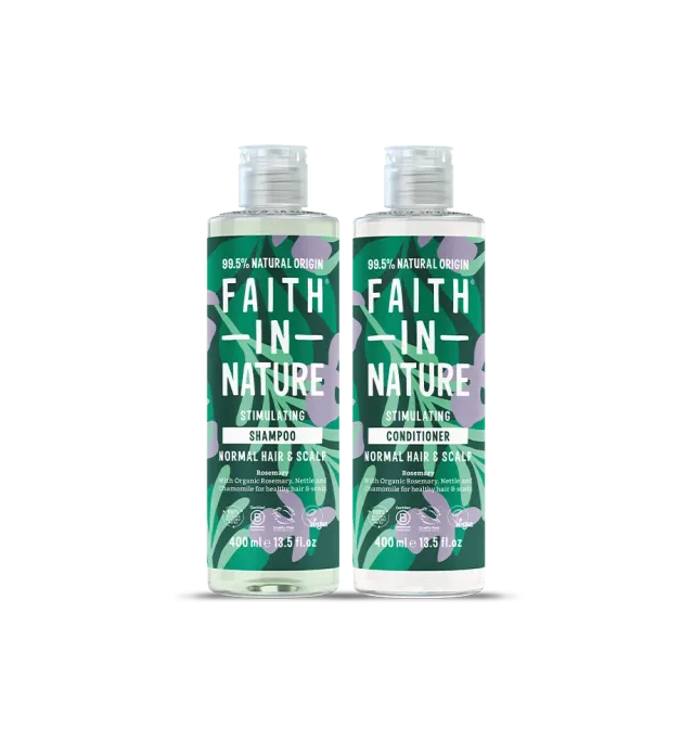 Faith in Nature Rosemary shampooset 2x400ml normaal