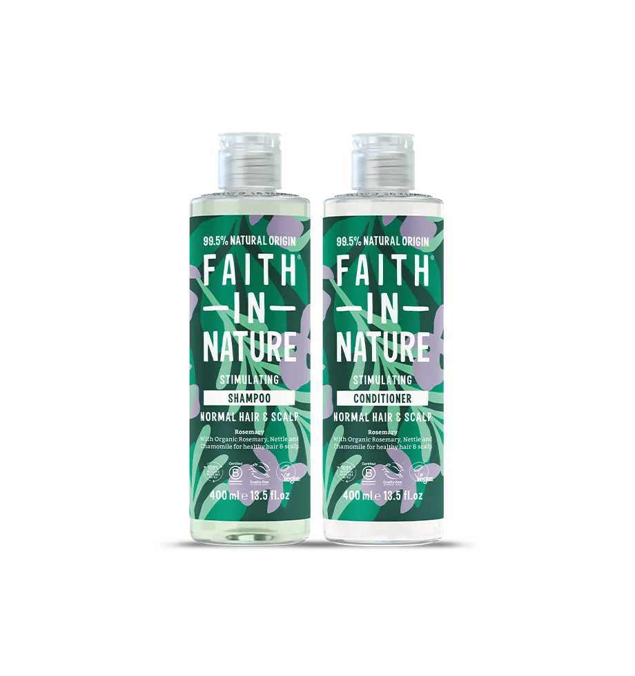 Faith in Nature Rosemary shampooset 2x400ml normaal