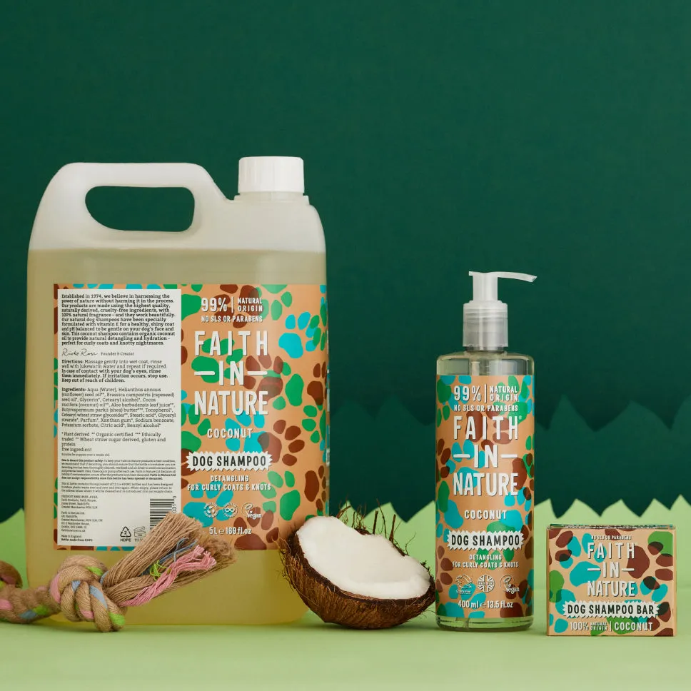 Faith in Nature Coconut hondenshampoo 5L navulling