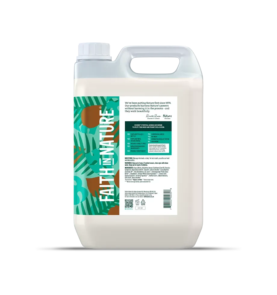 Faith in Nature Coconut hand- en bodylotion 5L kokos