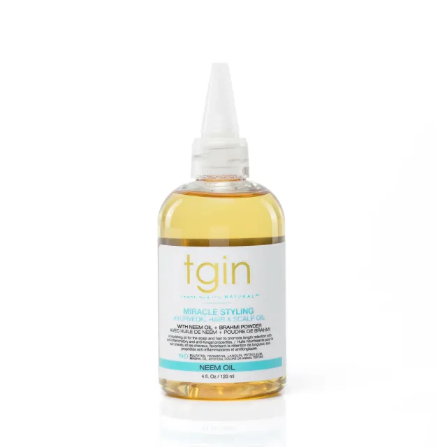 TGIN Miracle Styling Ayurvedic Haarolie 4 oz hoofdhuid