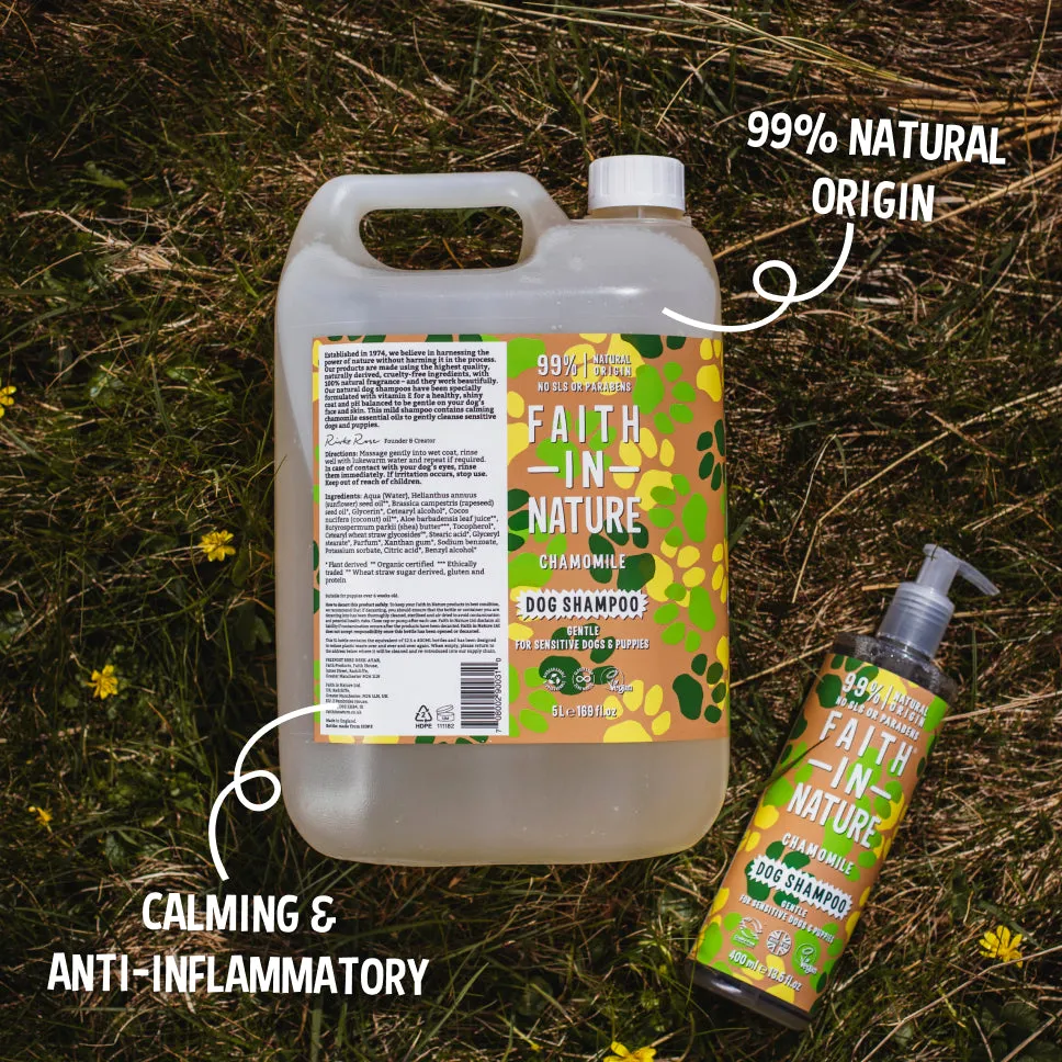 Faith in Nature Kamille hondenshampoo 5L puppy gevoelige huid