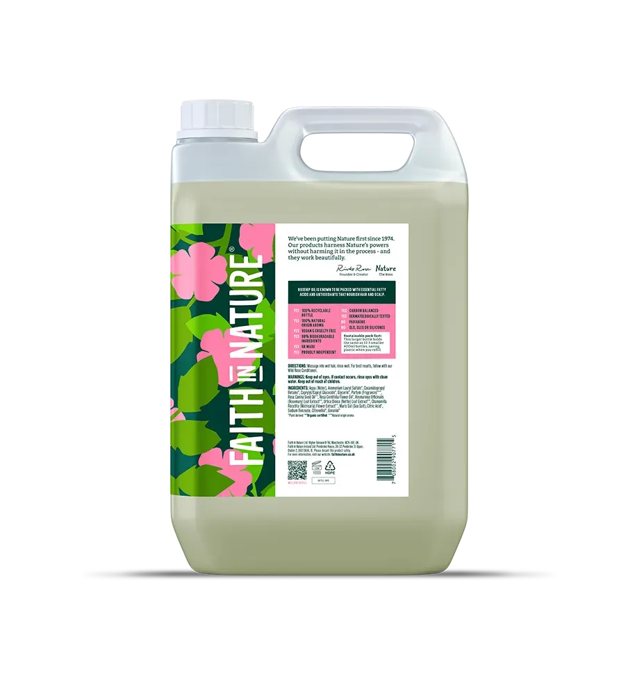 Faith in Nature Wild Rose shampoo normaal haar 5L